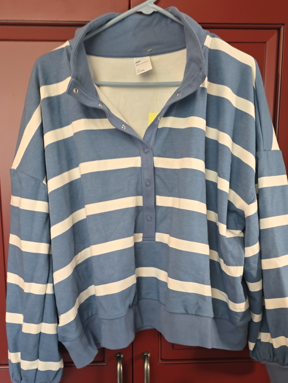 all in motion Blue and White Striped Pullover Top